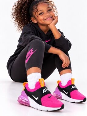 Nike Air Max 270 Extreme Hyper Pink/White/Black Girls Size 3